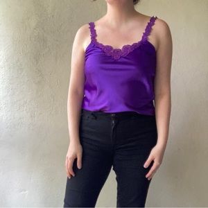 Royal purple lace top